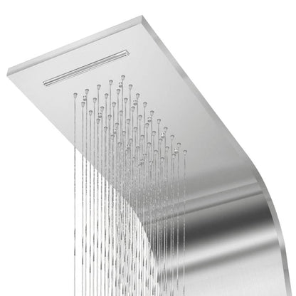 Sprchový Panel Set Nerezová Ocel Zaoblený Zelená