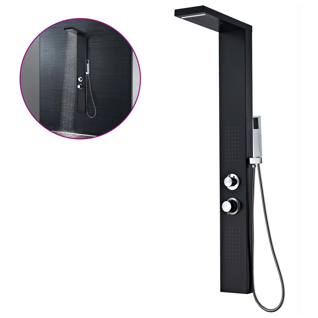 Sprchový Panel Set Hliníkový Matný Bílý