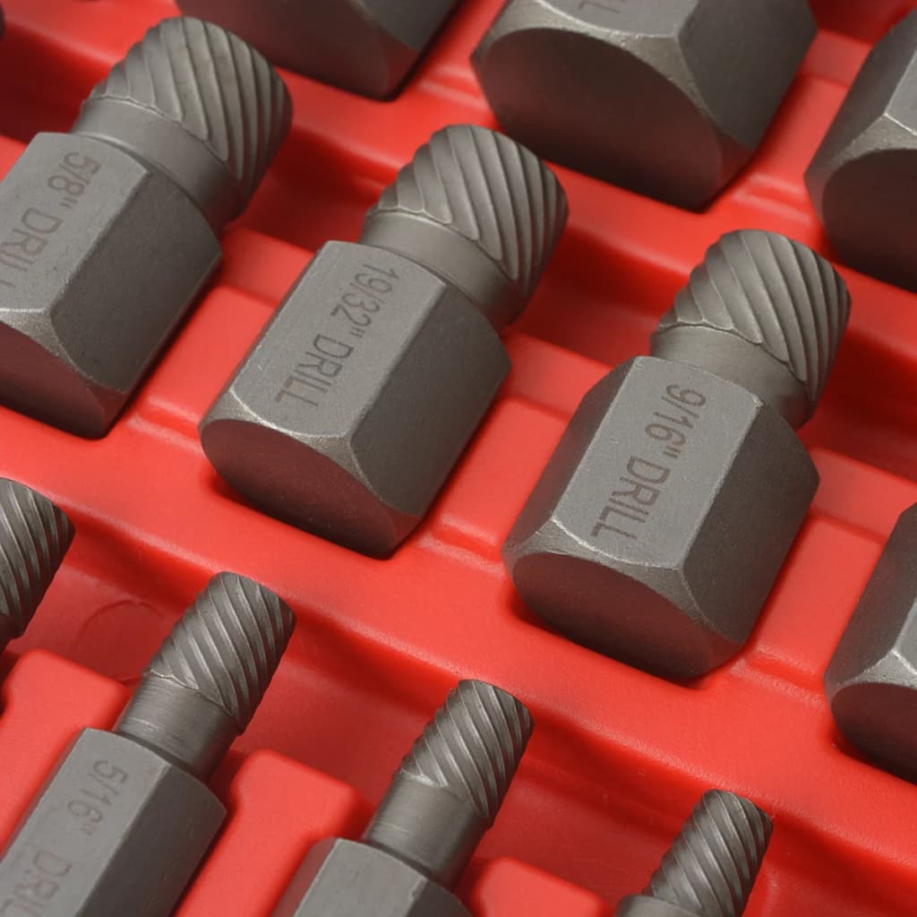 25Dílná Sada Multi-Spline Vytahováků Šroubů Ocelová