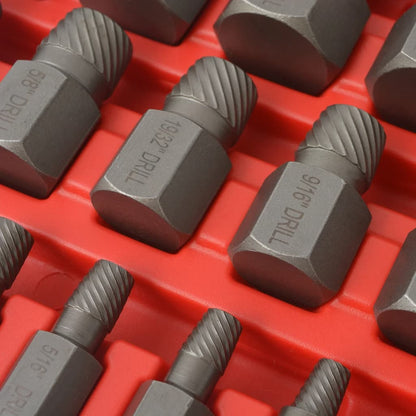 25Dílná Sada Multi-Spline Vytahováků Šroubů Ocelová