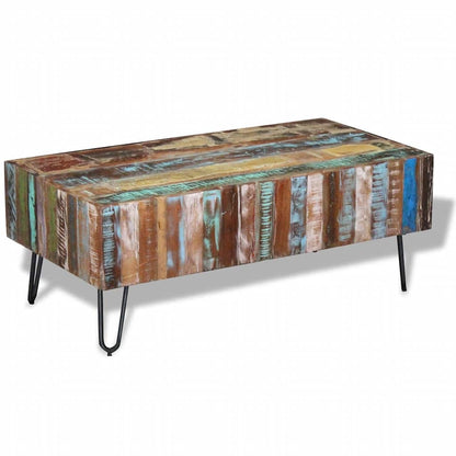 Konferenční Stolek Masivní Recyklované Dřevo 100 X 50 X 38 Cm
