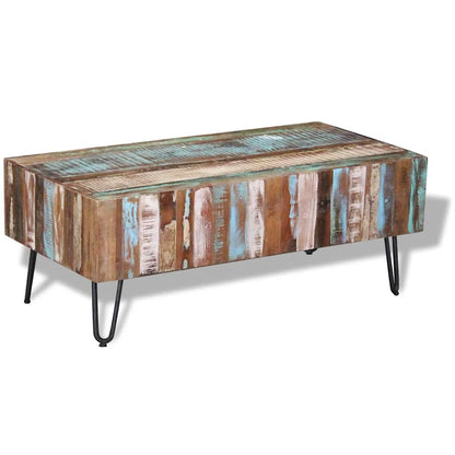 Konferenční Stolek Masivní Recyklované Dřevo 100 X 50 X 38 Cm