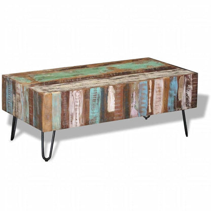 Konferenční Stolek Masivní Recyklované Dřevo 100 X 50 X 38 Cm