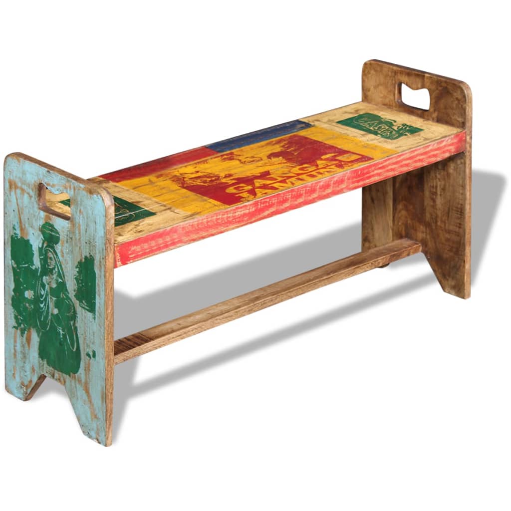 Cola Lavice Masivní Recyklované Dřevo 100 X 30 X 50 Cm