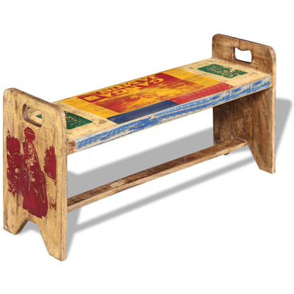 Cola Lavice Masivní Recyklované Dřevo 100 X 30 X 50 Cm