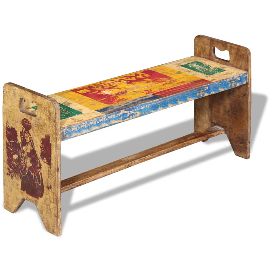 Cola Lavice Masivní Recyklované Dřevo 100 X 30 X 50 Cm