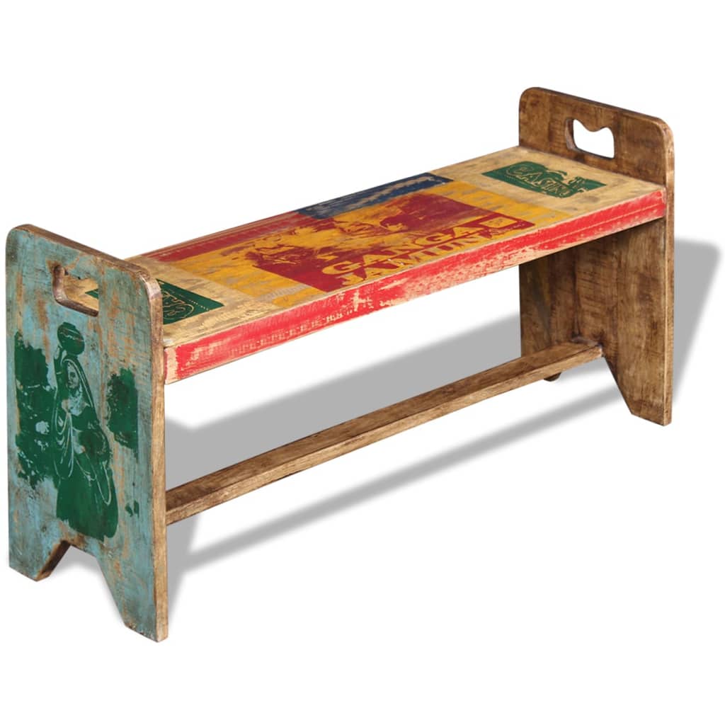Cola Lavice Masivní Recyklované Dřevo 100 X 30 X 50 Cm
