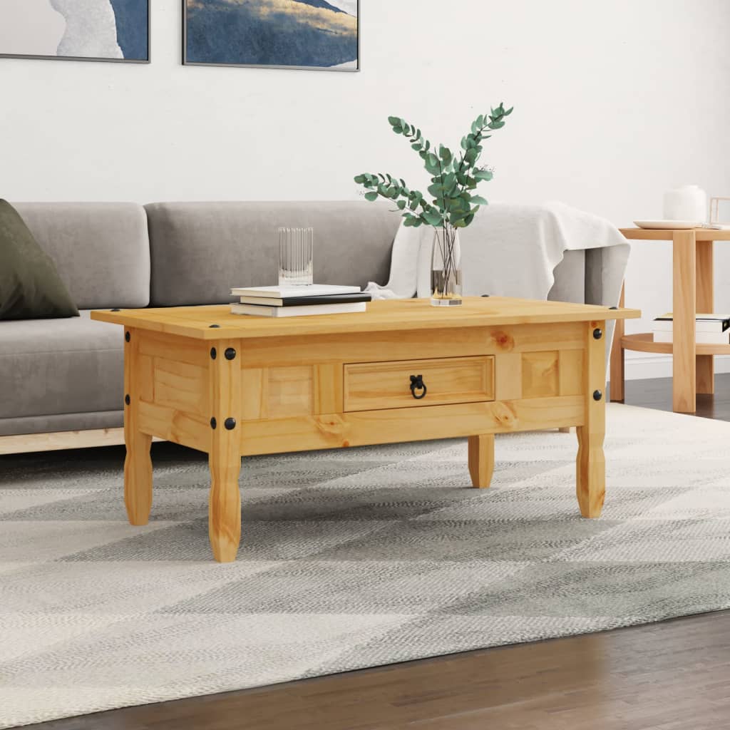 Konferenční Stolek Mexická Borovice Corona Bílý 100X55X44 Cm