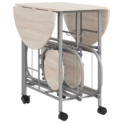 Pětidílný Jídelní Set Skládací, Mdf