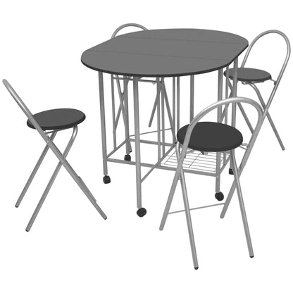 Pětidílný Jídelní Set Skládací, Mdf