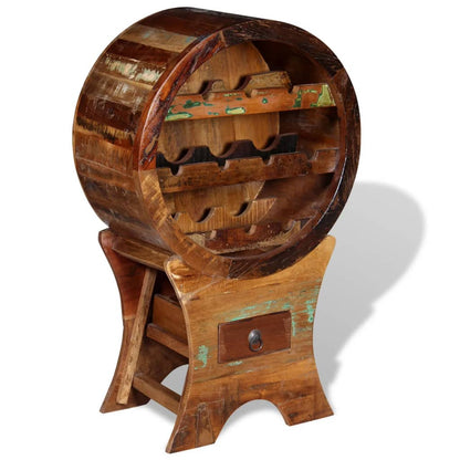 Stojan Na Víno Na 10 Lahví Masivní Recyklované Dřevo