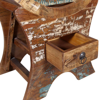 Stojan Na Víno Na 10 Lahví Masivní Recyklované Dřevo