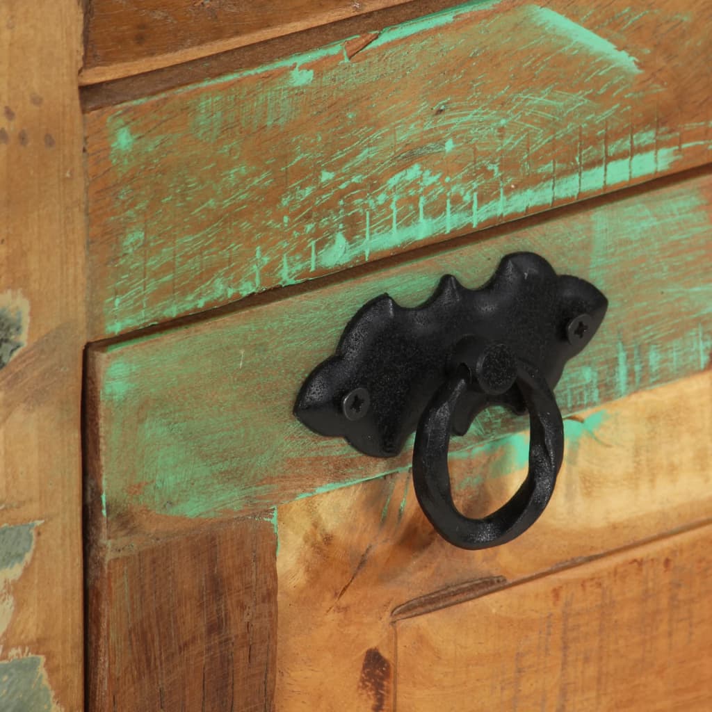 4Patrový Botník Se Zásuvkou Masivní Recyklované Dřevo