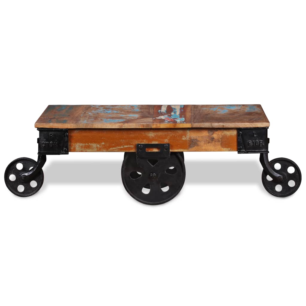 Konferenční Stolek Recyklované Dřevo 90 X 45 X 35 Cm