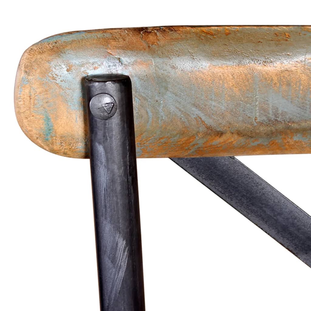 Barová Židle Masivní Recyklované Dřevo