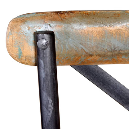 Barová Židle Masivní Recyklované Dřevo