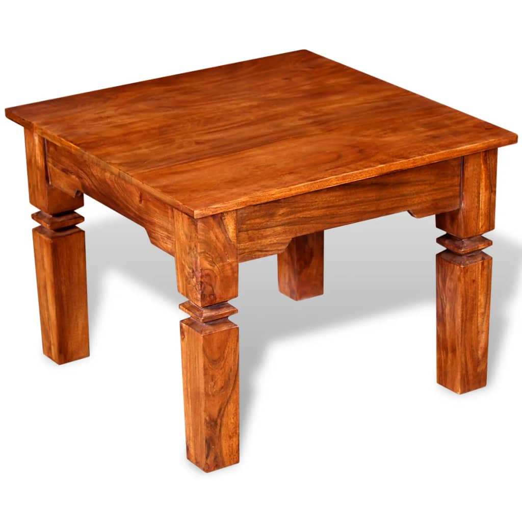 Konferenční Stolek Masivní Dřevo 60 X 60 X 45 Cm