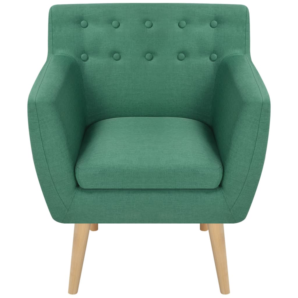 Křeslo Zelené Textil
