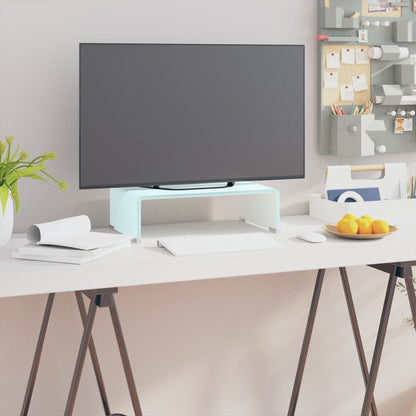 Tv Stolek / Podstavec Na Monitor Sklo Černý