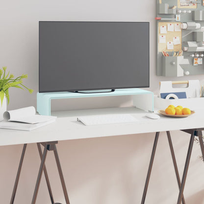 Tv Stolek / Podstavec Na Monitor Sklo Černý