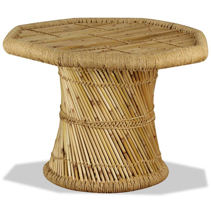 Konferenční Stolek Bambus Osmihran 60 X 60 X 45 Cm