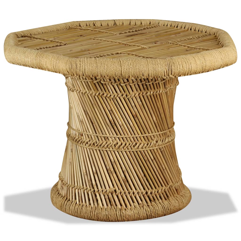 Konferenční Stolek Bambus Osmihran 60 X 60 X 45 Cm