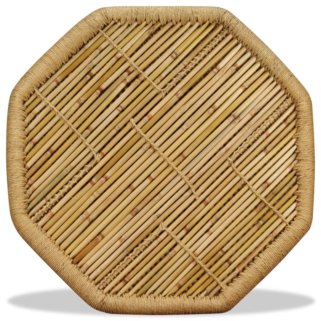 Konferenční Stolek Bambus Osmihran 60 X 60 X 45 Cm