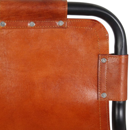 Barové Stoličky 2 Ks Pravá Kůže