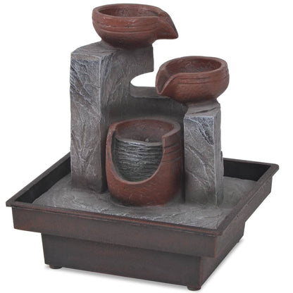 Interiérová Fontána S Led Osvětlením, Polyresin