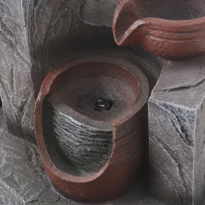 Interiérová Fontána S Led Osvětlením, Polyresin