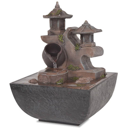 Interiérová Fontána S Led Osvětlením, Polyresin