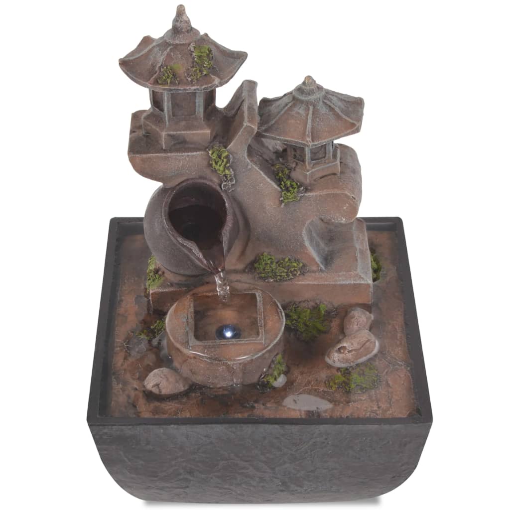 Interiérová Fontána S Led Osvětlením, Polyresin