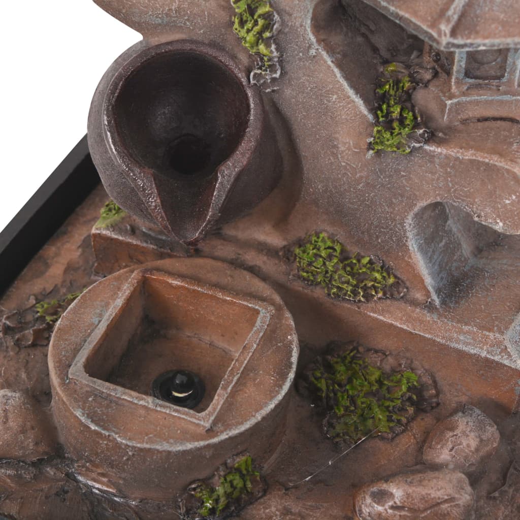 Interiérová Fontána S Led Osvětlením, Polyresin