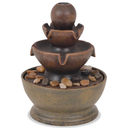 Interiérová Fontána S Pumpou, Polyresin Zelená