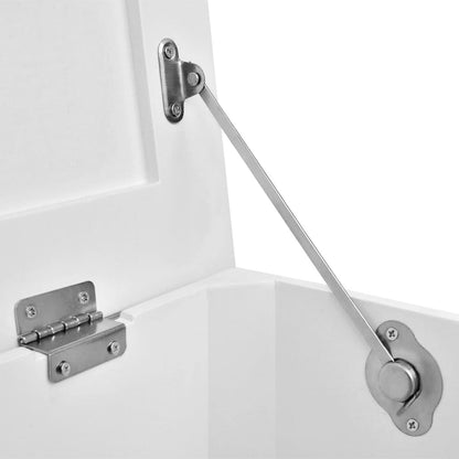 Úložné Truhly Bílé Sada 2 Ks