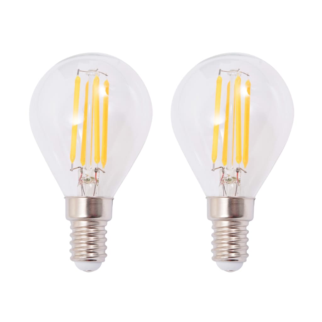 Nástěnné Lampy 2 Ks 2 Led Žárovky Se Žhavicím Vláknem 8 W