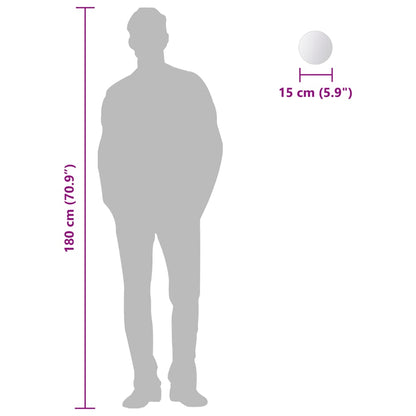 Zrcadlové Dlaždice, 8 Ks, Kulaté, Sklo