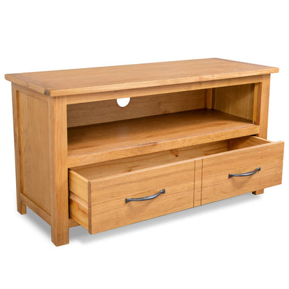 Tv Stolek 90 X 35 X 48 Cm Masivní Dubové Dřevo