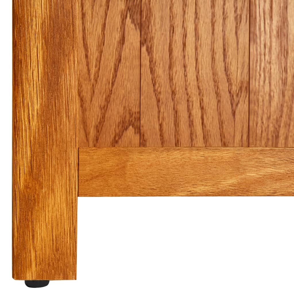 Knihovna Se 6 Policemi 80 X 22,5 X 180 Cm Masivní Dubové Dřevo
