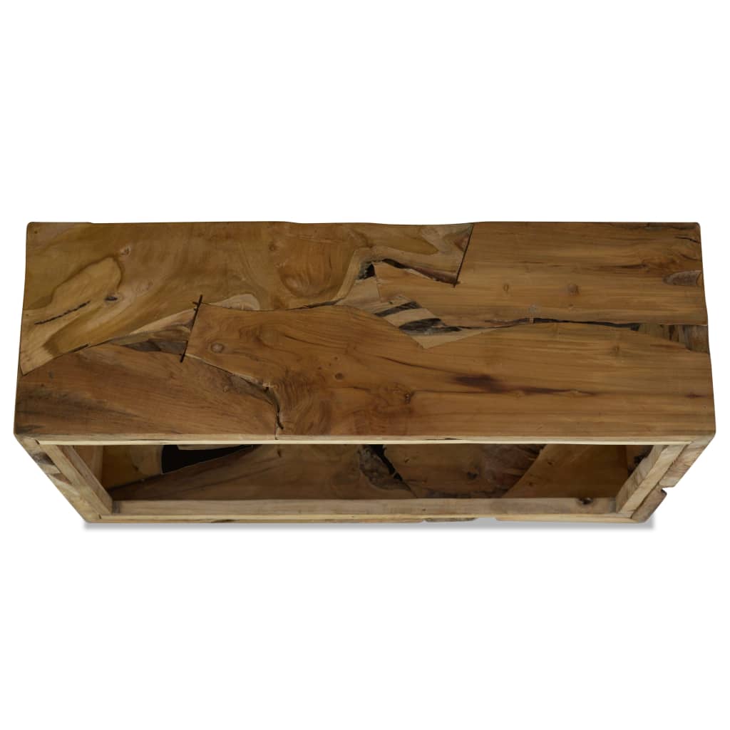 Konferenční Stolek 90 X 50 X 30 Cm Pravý Teak Hnědý