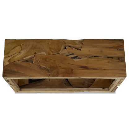 Konferenční Stolek 90 X 50 X 30 Cm Pravý Teak Hnědý