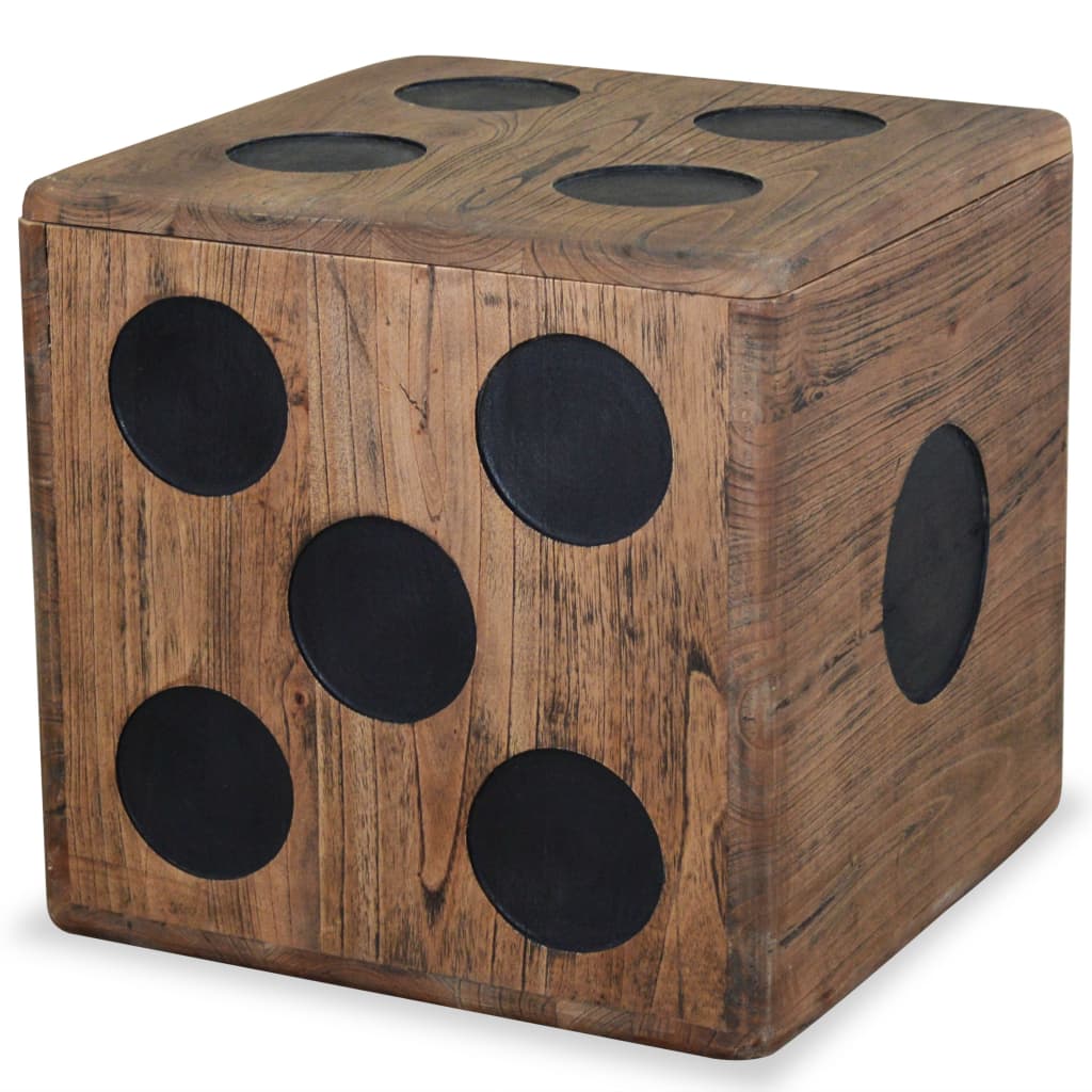 Úložný Box Mindi Dřevo 40 X 40 X 40 Cm Design Hrací Kostky