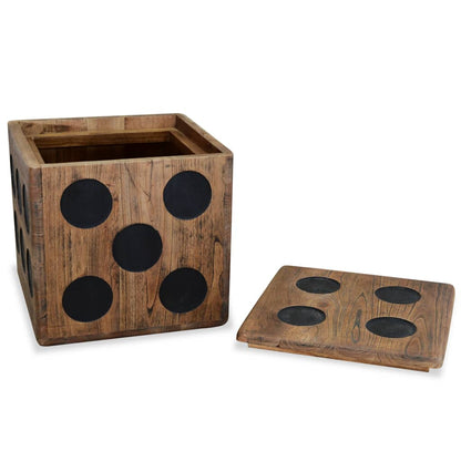 Úložný Box Mindi Dřevo 40 X 40 X 40 Cm Design Hrací Kostky