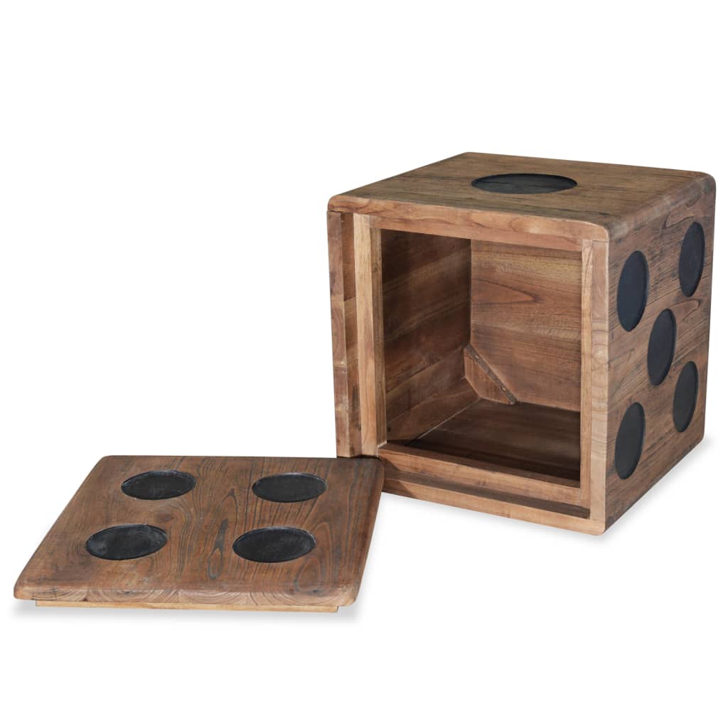 Úložný Box Mindi Dřevo 40 X 40 X 40 Cm Design Hrací Kostky