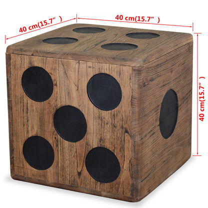 Úložný Box Mindi Dřevo 40 X 40 X 40 Cm Design Hrací Kostky