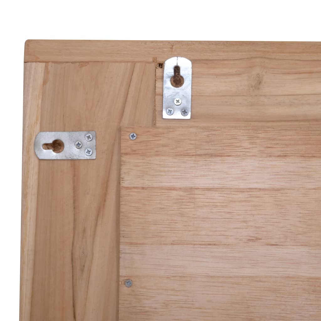 Dekorativní Zrcadlo Teak Obdélníkové