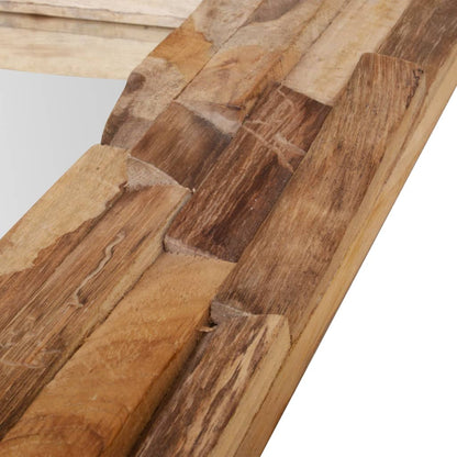 Dekorativní Zrcadlo Teak Obdélníkové