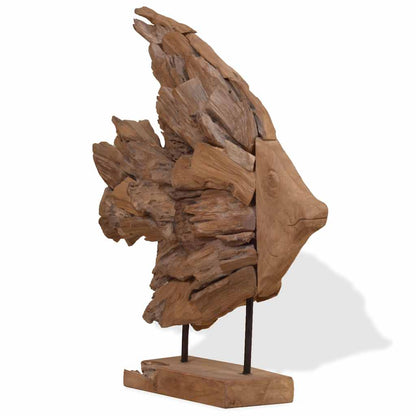 Socha Ryby Teak 40X12X57 Cm