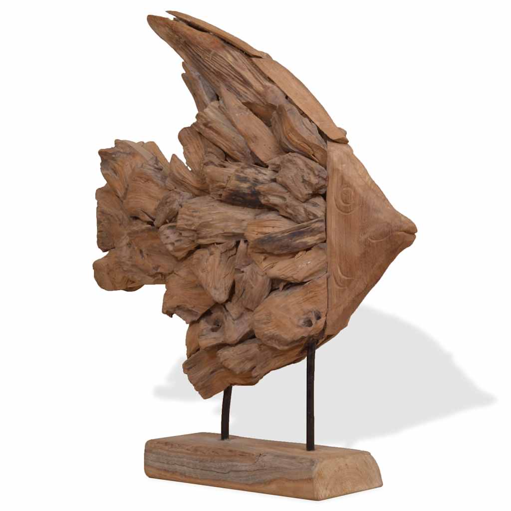 Socha Ryby Teak 40X12X57 Cm