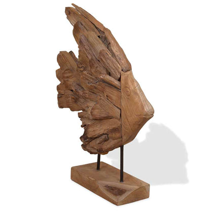 Socha Ryby Teak 40X12X57 Cm